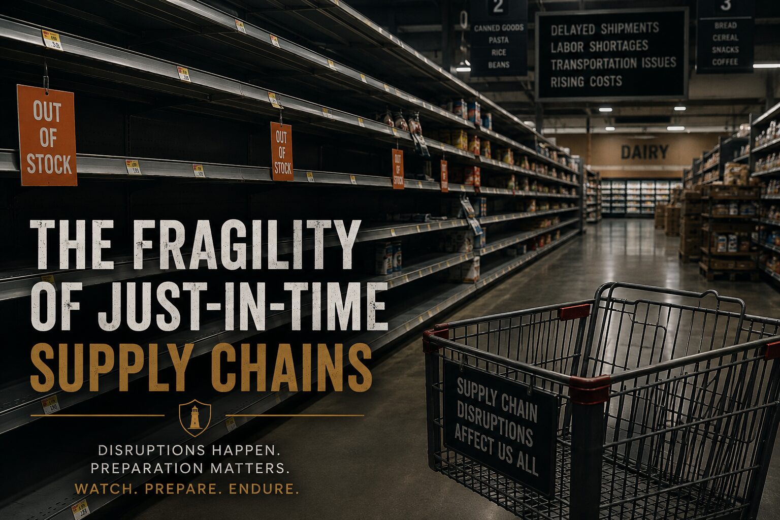 The Fragility of Just-In-Time Supply Chains