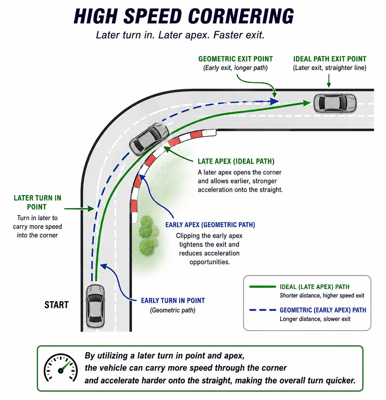 Emergency Cornering: Every Second Counts
